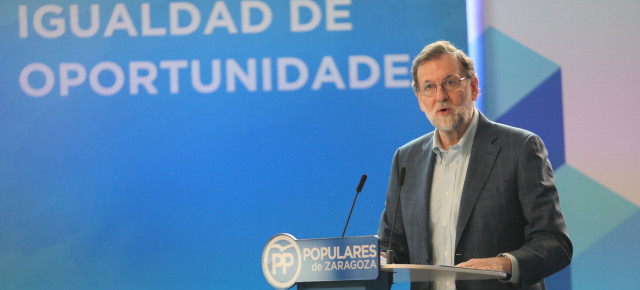 El presidente del Gobierno y del PP, Mariano Rajoy, durante la Convención #EspañaConcilia