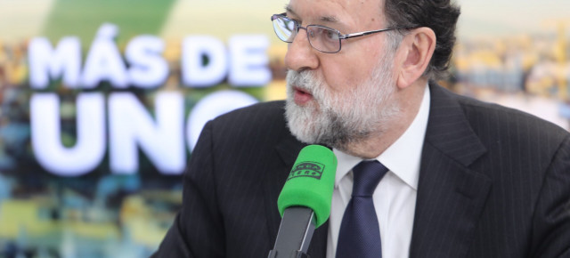 El presidente del Gobierno, Mariano Rajoy, durante una entrevista en Onda Cero