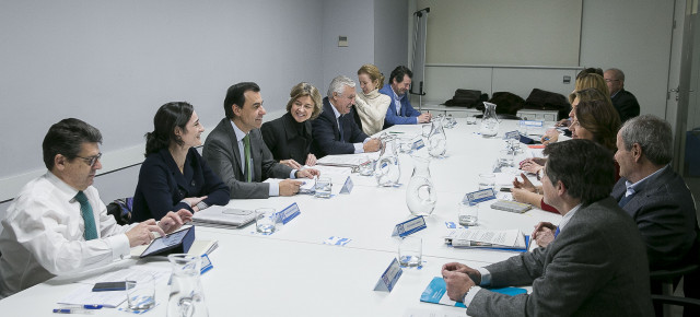 Fernando Martínez-Maillo preside la reunión de coordinación en la sede del PP