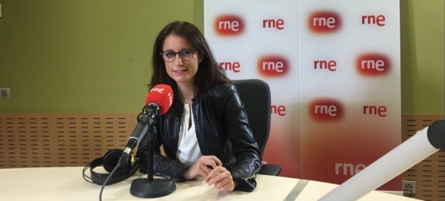 Andrea Levy durante una entrevista en RNE