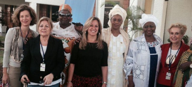 La delegación española durante su viaje a Kigali