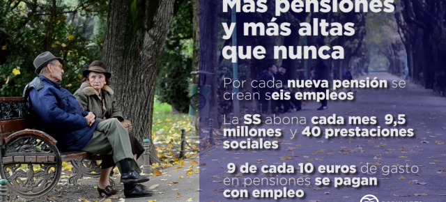 Las pensiones de nuestros mayores están aseguradas con el Partido Popular