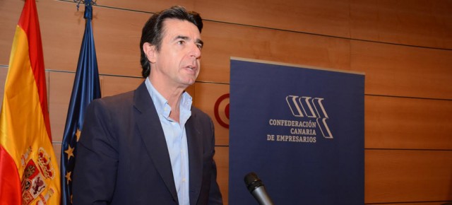 José Manuel Soria durante su intervención en la Confederación Canaria de Empresarios