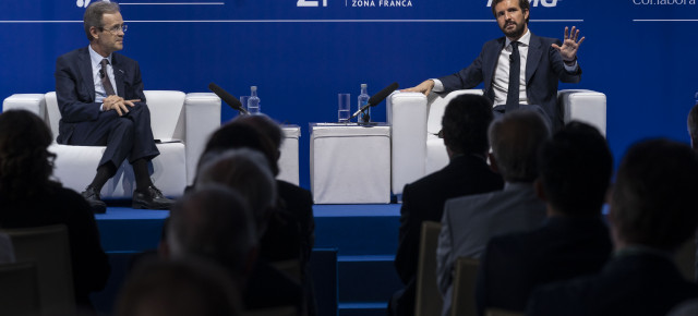 Pablo Casado  en la XXXVI Reunión del Cercle d'Economia