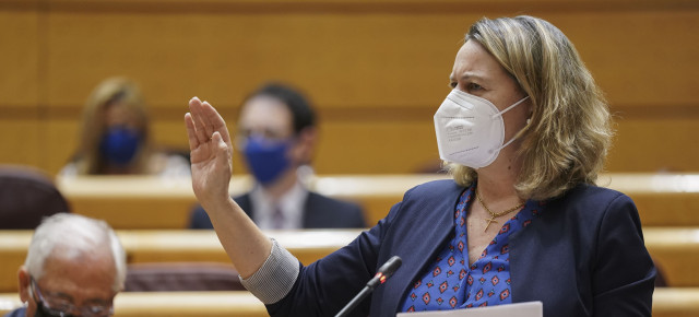 María Salom Coll en su intervención en el Pleno del Senado