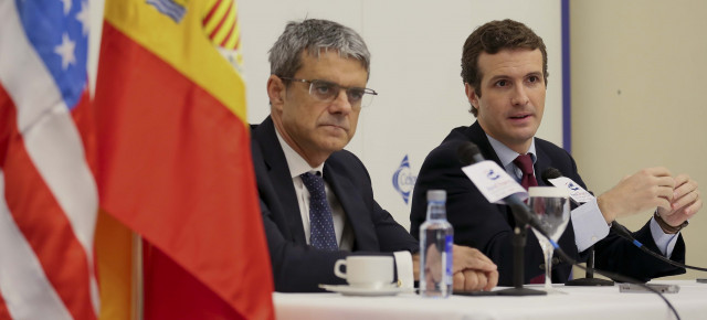 Pablo Casado durante su intervención 