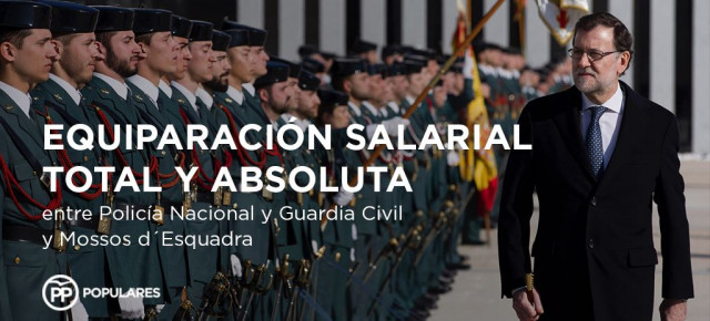 Lograda la equiparación salarial entre Policía Nacional, Guardia Civil y Mossos d´Esquadra