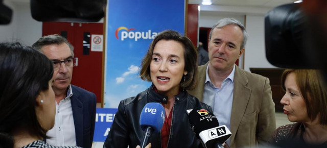 Cuca Gamarra en la Intermunicipal del PP de Aragón