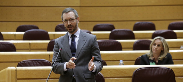 Javier Maroto en su intervención en la sesión de control al Gobierno en el Senado. 