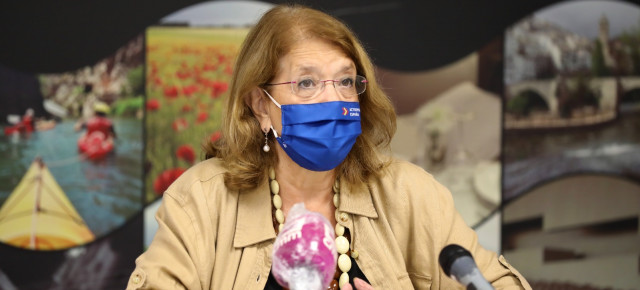 Elvira Rodríguez durante su intervención.