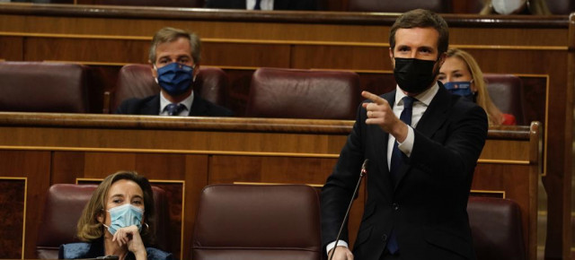 Pablo Casado durante su intervención