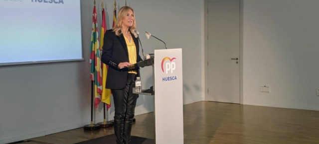Ana Beltrán en el 13 Congreso Provincial del PP de Huesca