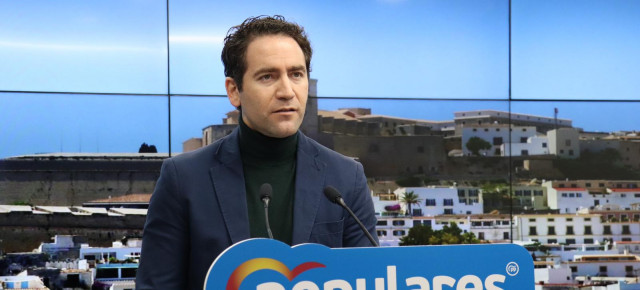 El secretario general del Partido Popular, Teodoro García Egea, en la clausura del IV Congreso Insular de Ibiza