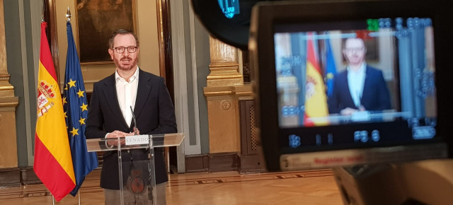 Javier Maroto en rueda de prensa