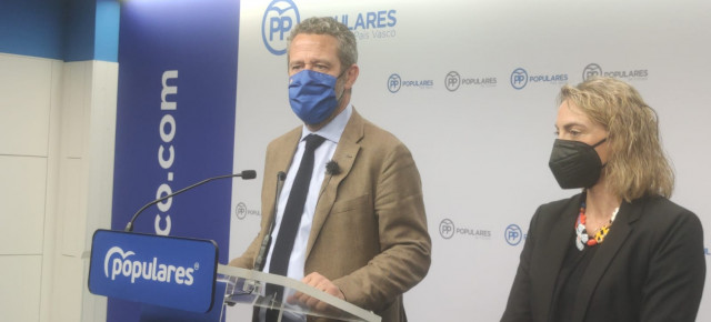 Jaime de Plano en una rueda de prensa en Bilbao