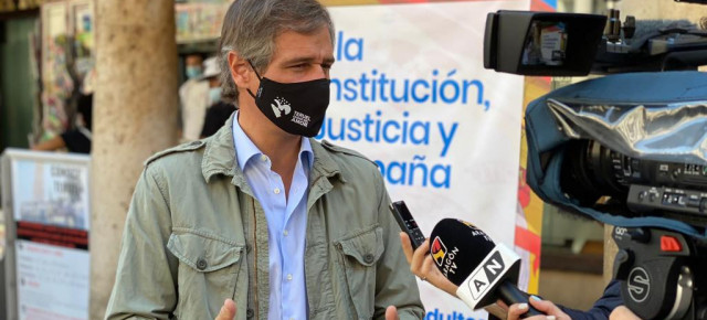 Antonio González Terol, en declaraciones a los medios en Teruel