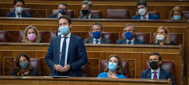 Teodoro García Egea en la sesión de control