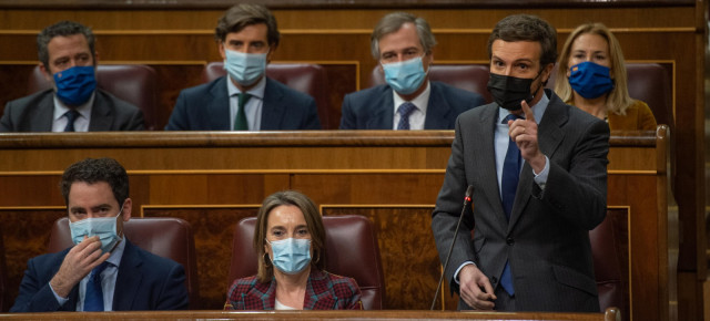 Pablo Casado en la sesión de control 