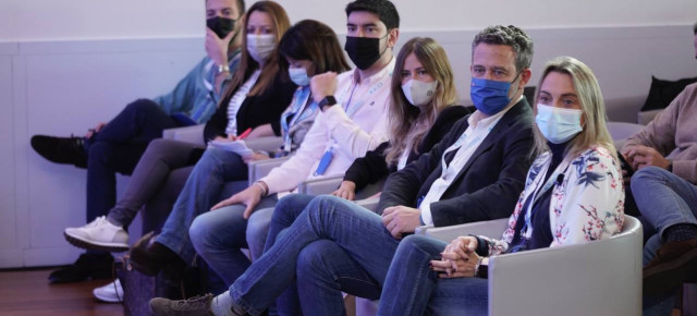 El vicesecretario de Participación, Jaime de Olano, durante el Congreso de Nuevas Generaciones del País Vasco