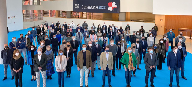 Alfonso Fernández Mañueco en el acto de presentación de las candidaturas del PP a las Cortes de Castilla y León