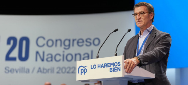 Alberto Núñez Feijóo en el XX Congreso Nacional
