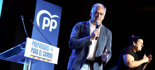 Esteban González Pons durante su intervención.