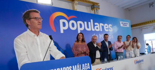 Alberto Núñez Feijóo en la Junta Directiva del PP de Málaga
