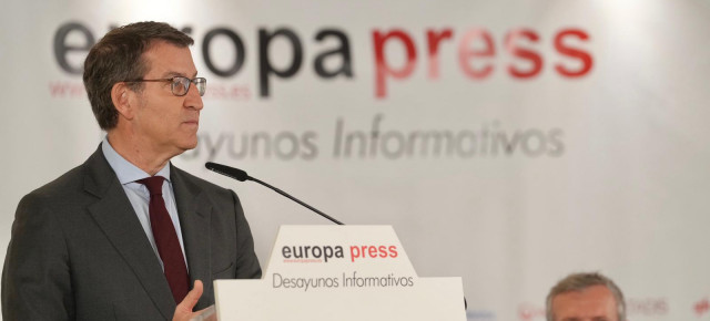 Alberto Núñez Feijóo en el Desayuno Informativo de Europa Press