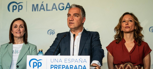 Elías Bendodo durante la presentación de las candidaturas del 23J por Málaga  
