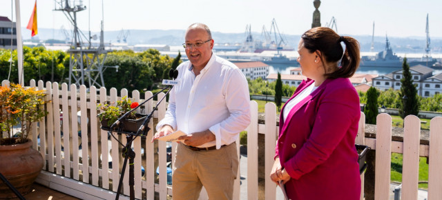 Miguel Tellado y Verónica Casal en Ferrol