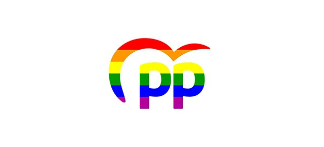 Logo del Partido Popular en el Día del Orgullo LGTBI