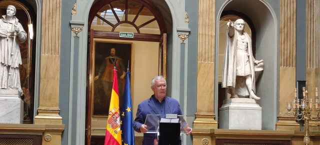 Javier Arenas tras la reunión de la Junta de Portavoces del Senado