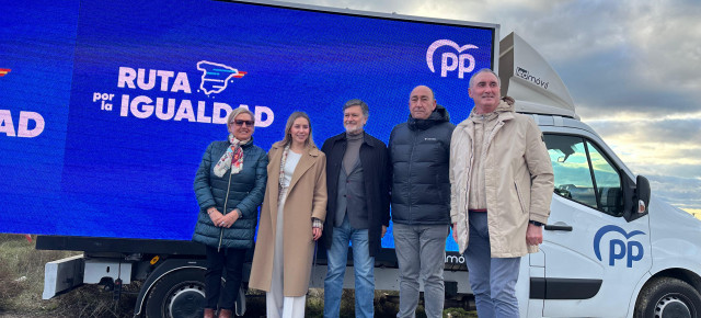 Noelia Núñez en Segovia, durante un acto de la ‘Ruta por la Igualdad’ 