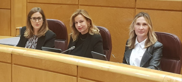 Rocío Dívar y Isabel Moreno en la Comisión de Seguridad Social, Inclusión y Migraciones, en la comparecencia de la ministra del ramo