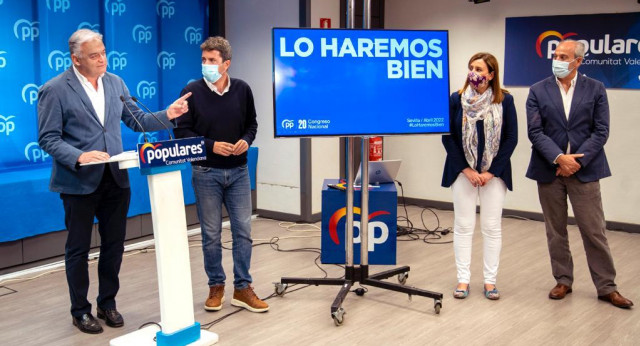 Esteban González Pons presenta el lema y el logo de campaña del XX Congreso Nacional