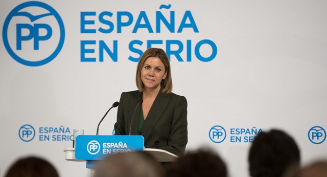 La secretaria general del Partido Popular, María Dolores de Cospedal