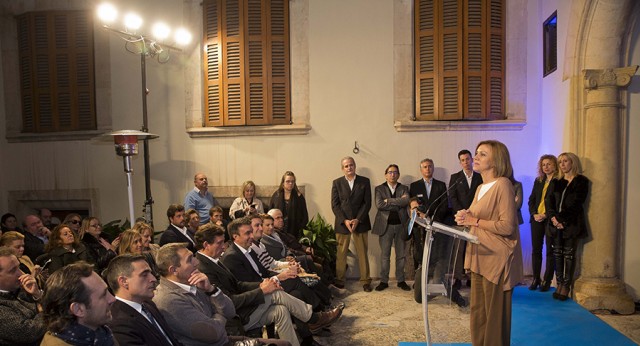 María Dolores de Cospedal interviene en la presentación de los candidatos del PP de Baleares