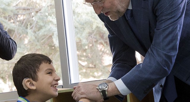 Mariano Rajoy visita un centro de educación especial en La Roda