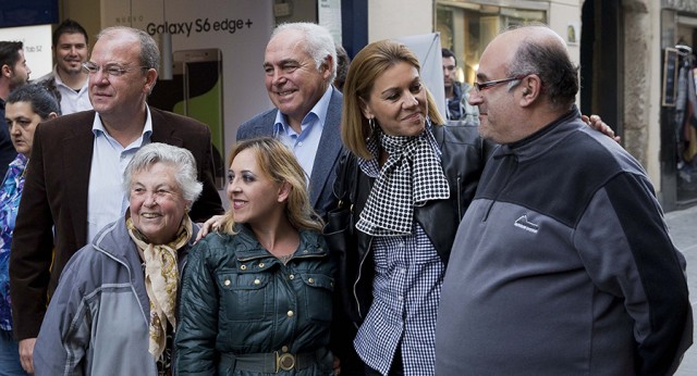 María Dolores de Cospedal con José Antonio Monago en Mérida