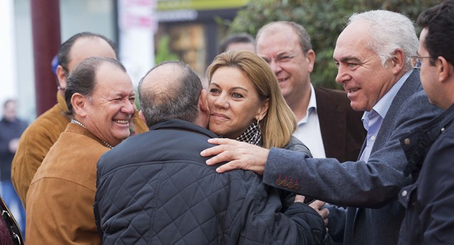 María Dolores de Cospedal con José Antonio Monago en Mérida