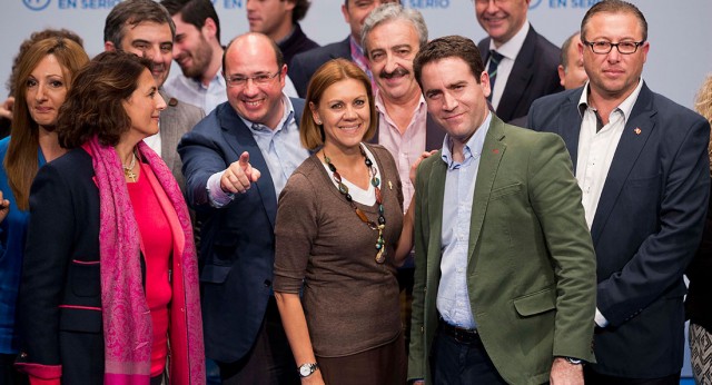 María Dolores de Cospedal durante la presentación de candidatos del PP de Murcia