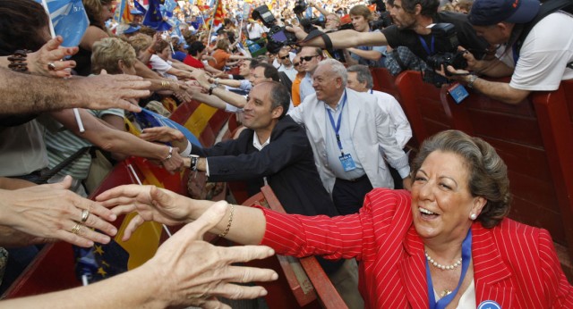 Mitin de Mariano Rajoy y Jaime Mayor Oreja en Valencia