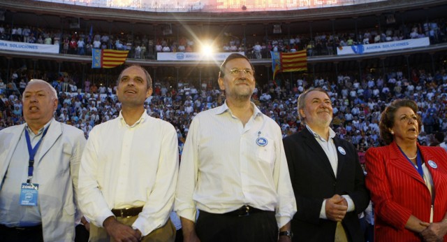 Mitin de Mariano Rajoy y Jaime Mayor Oreja en Valencia