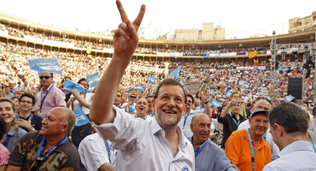 Mitin de Mariano Rajoy y Jaime Mayor Oreja en Valencia