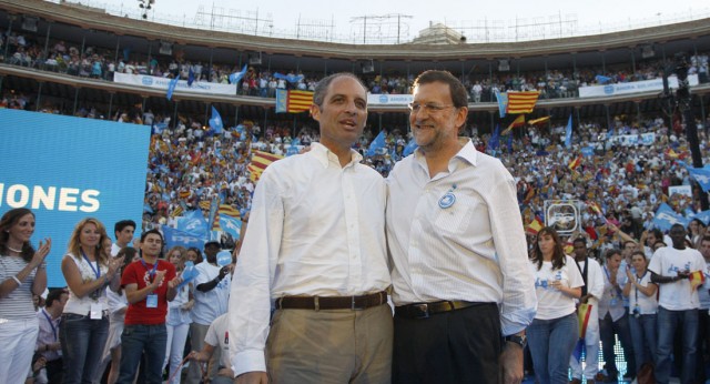 Mitin de Mariano Rajoy y Jaime Mayor Oreja en Valencia