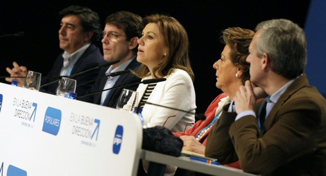 Cospedal interviniendo en la Convención Nacional del PP 