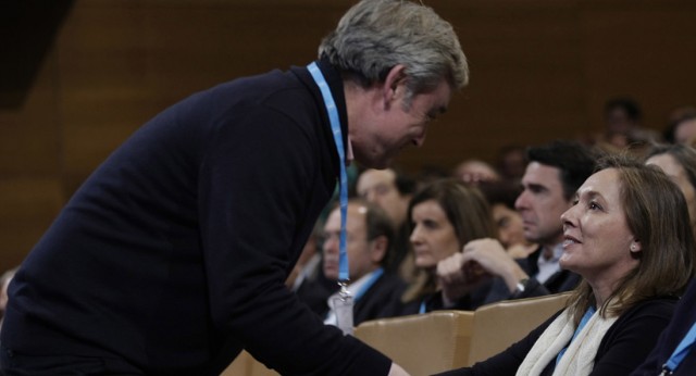 La esposa de Mariano Rajoy, Elvira, en la Convención Nacional 