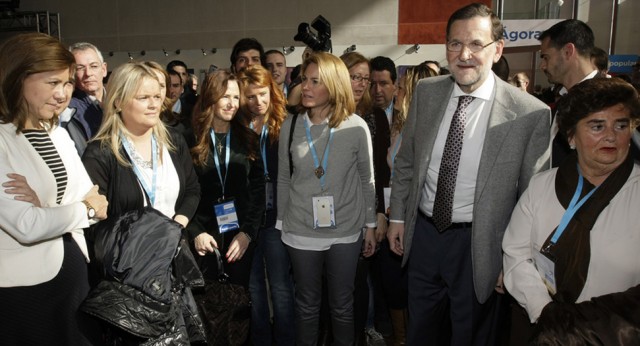 Dirigentes del PP en la convención de Valladolid 