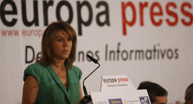 María Dolores de Cospedal en los Desayunos de Europa Press