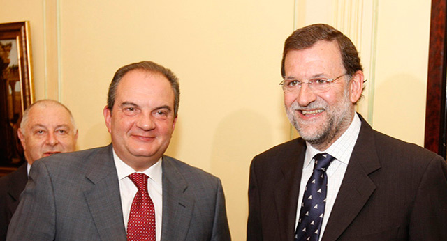 Mariano Rajoy se reúne con el primer ministro griego, Kostas Karamanlis